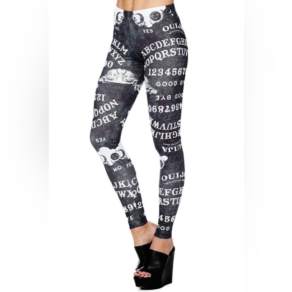 Black Milk Clothing Ouija Black Leggings size M